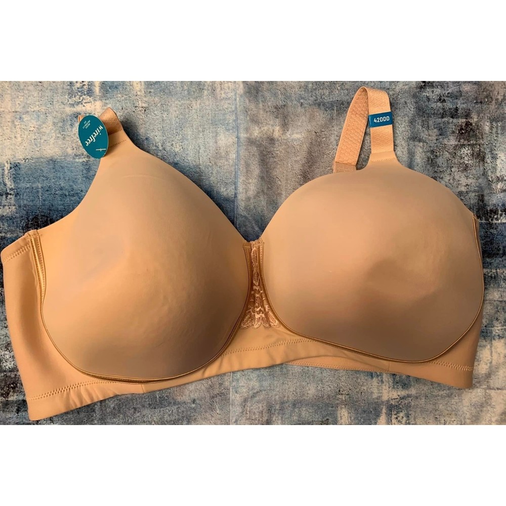 NWT Vanity Fair Nude Wire free Lined Cups Comfort Back Brand NEW w tags 42 DDD